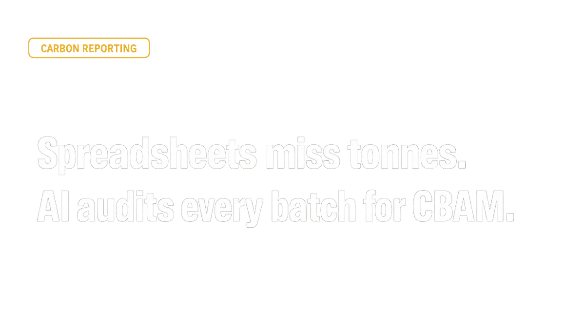 AI vs. Spreadsheets: Carbon Reporting in Metals