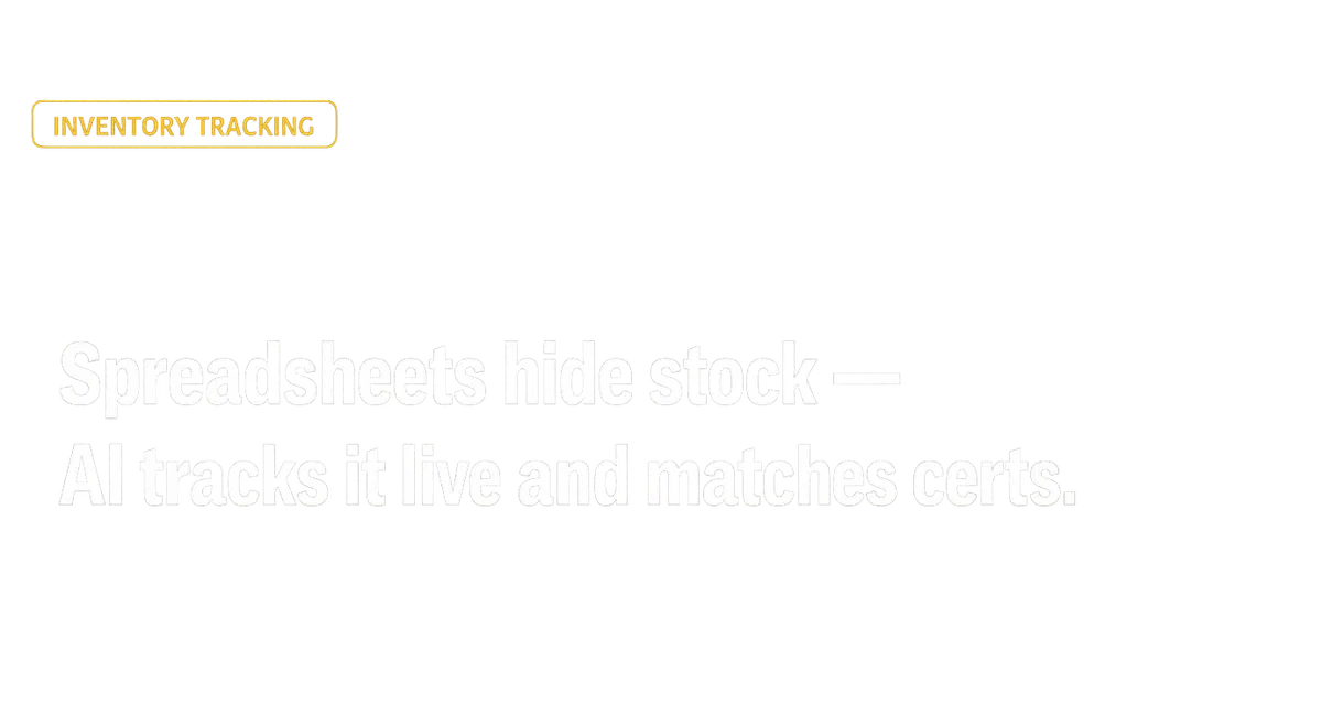 AI vs. Spreadsheets: Inventory Tracking Showdown