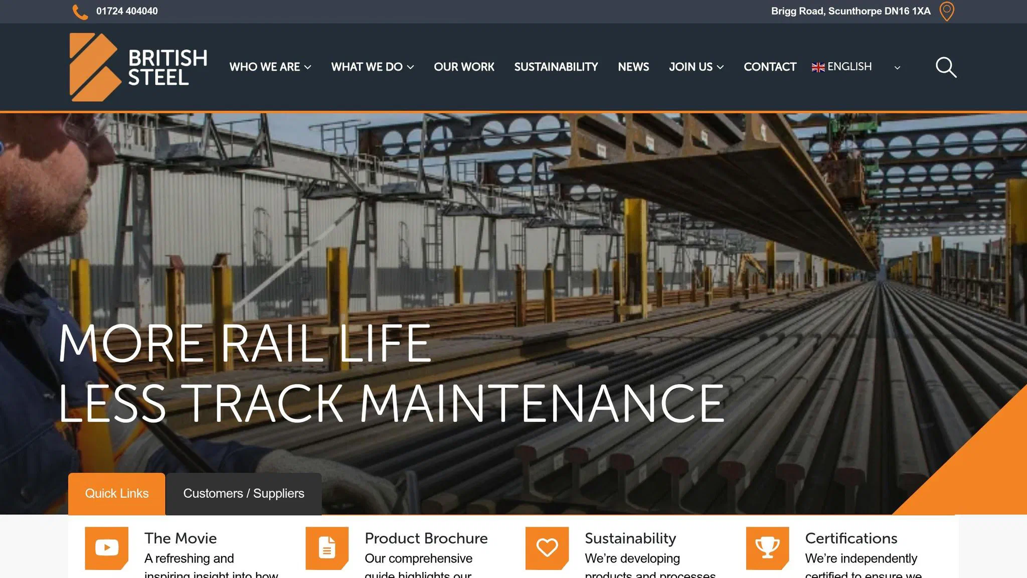 British Steel Scunthorpe steelworks site