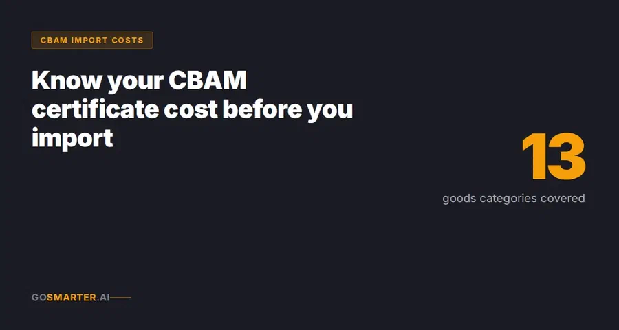 New Free Tool: The CBAM Import Cost Estimator