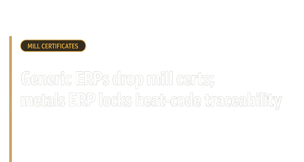 AI Augmentation for Metals: Fix What Generic ERP Can’t