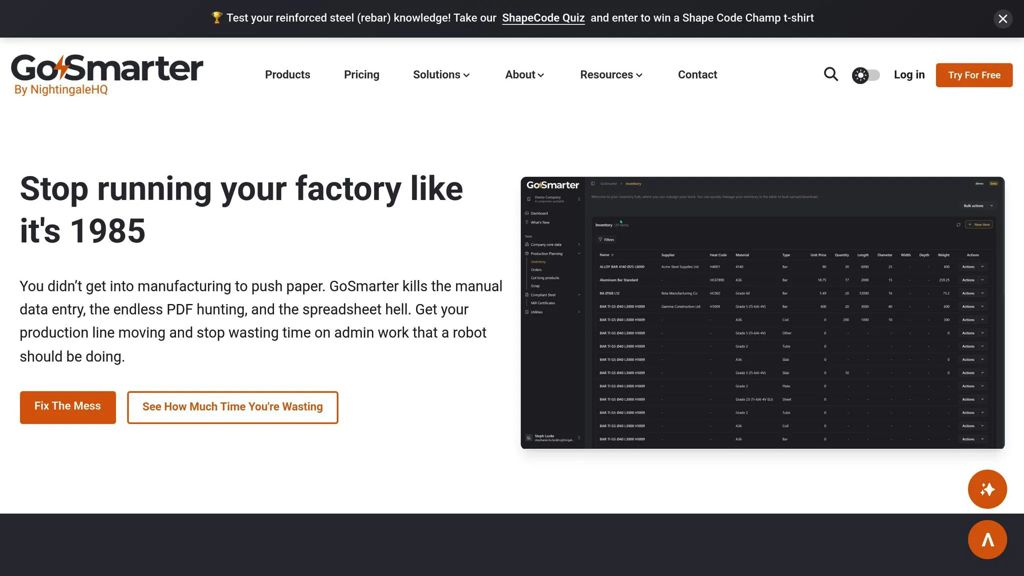 GoSmarter MillCert Reader interface for digitising mill certificates