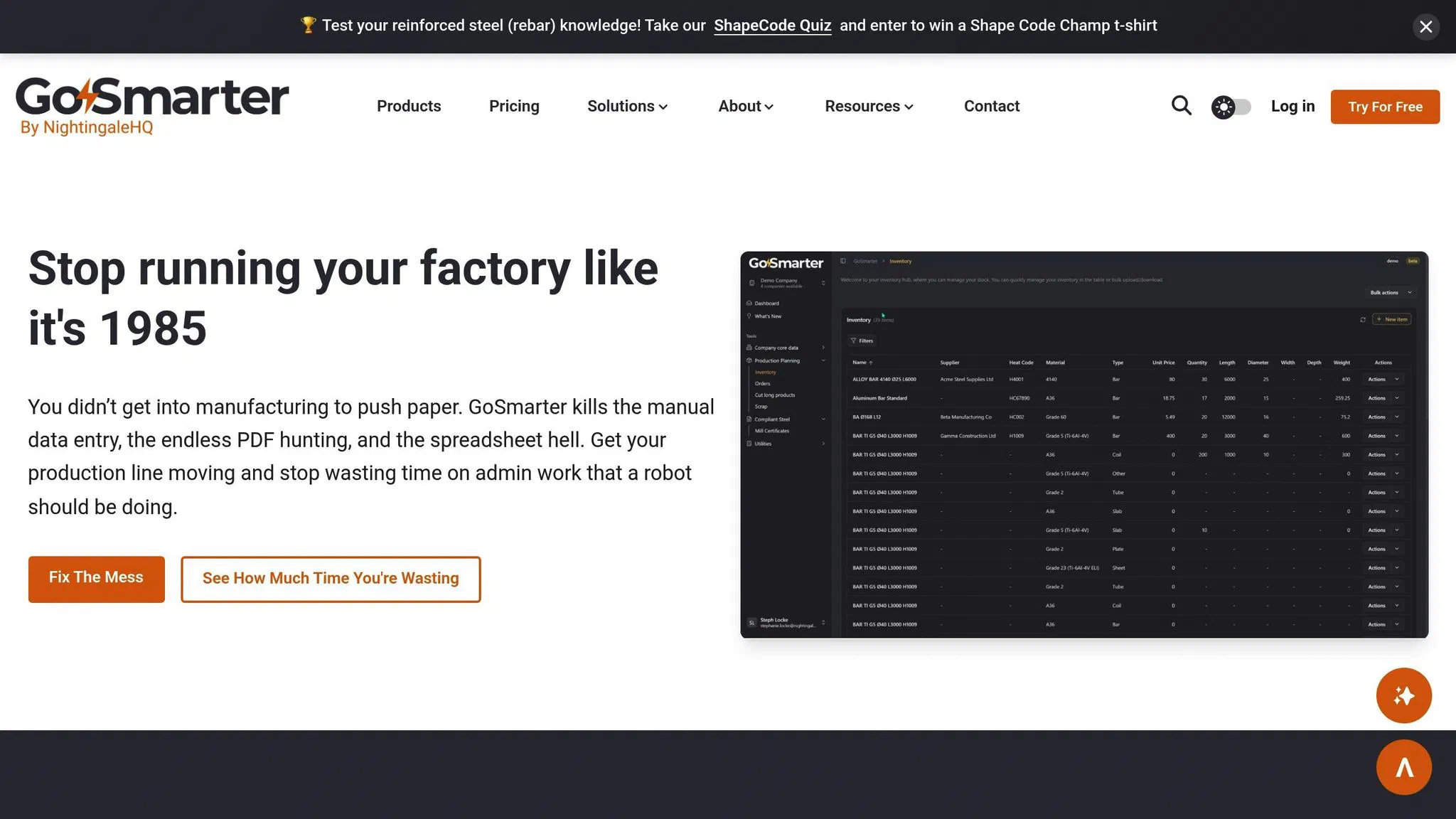 GoSmarter MillCert Reader interface for digitising mill certificates