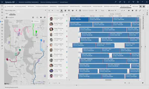 RSO dashboard featuring the schedule assistant on the Filter and Map view