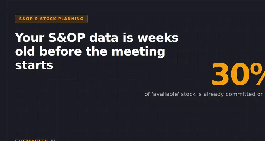 Your S&OP Meeting Is Built on the Wrong Numbers