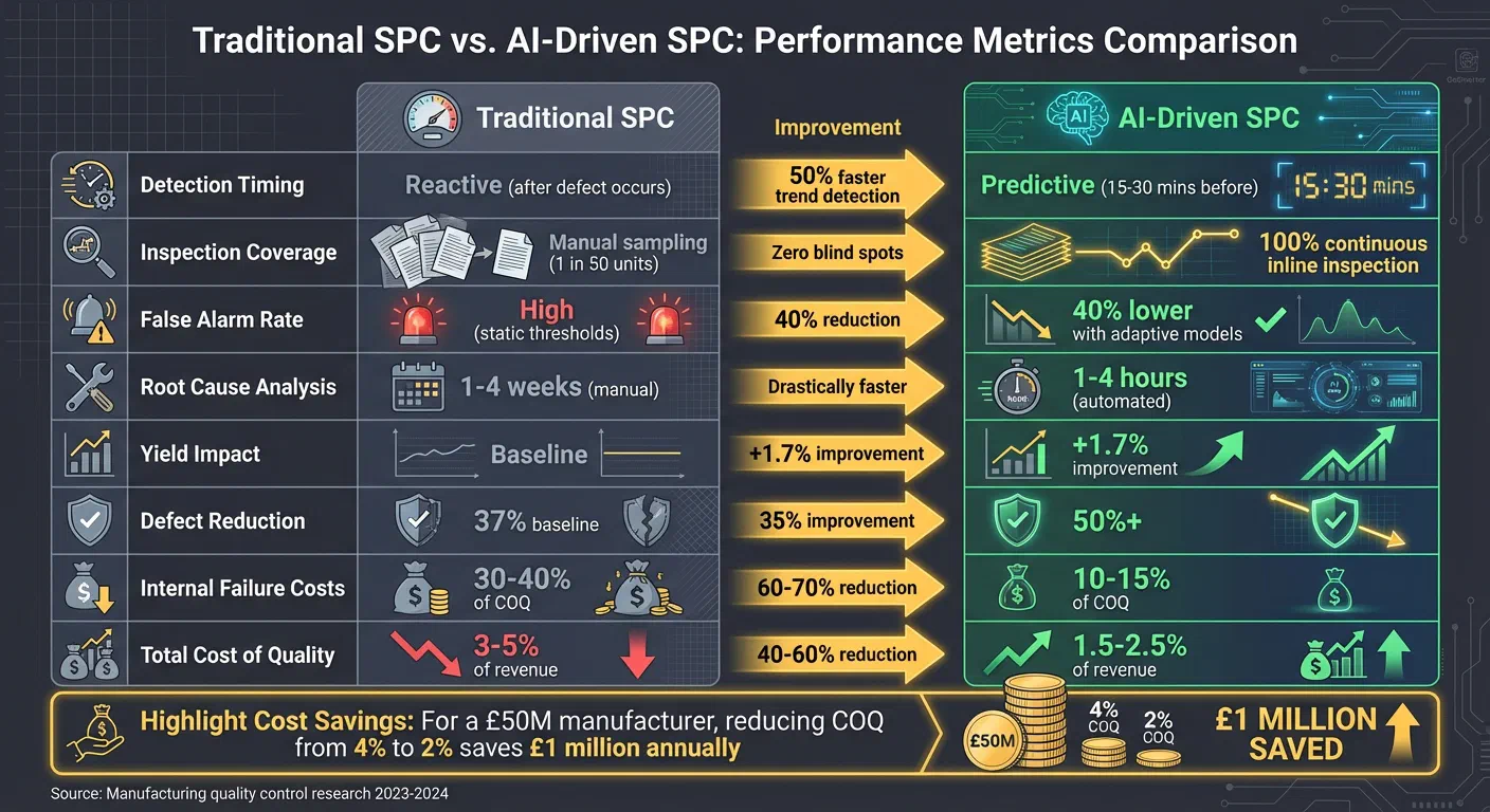 Traditional SPC vs AI-Driven SPC: Performance Metrics Comparison