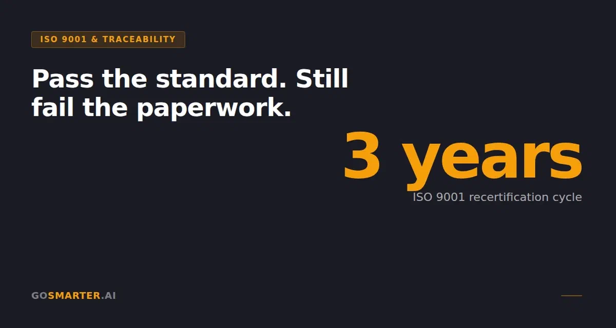 ISO 9001 and ASTM Won't Save a Lost Mill Certificate