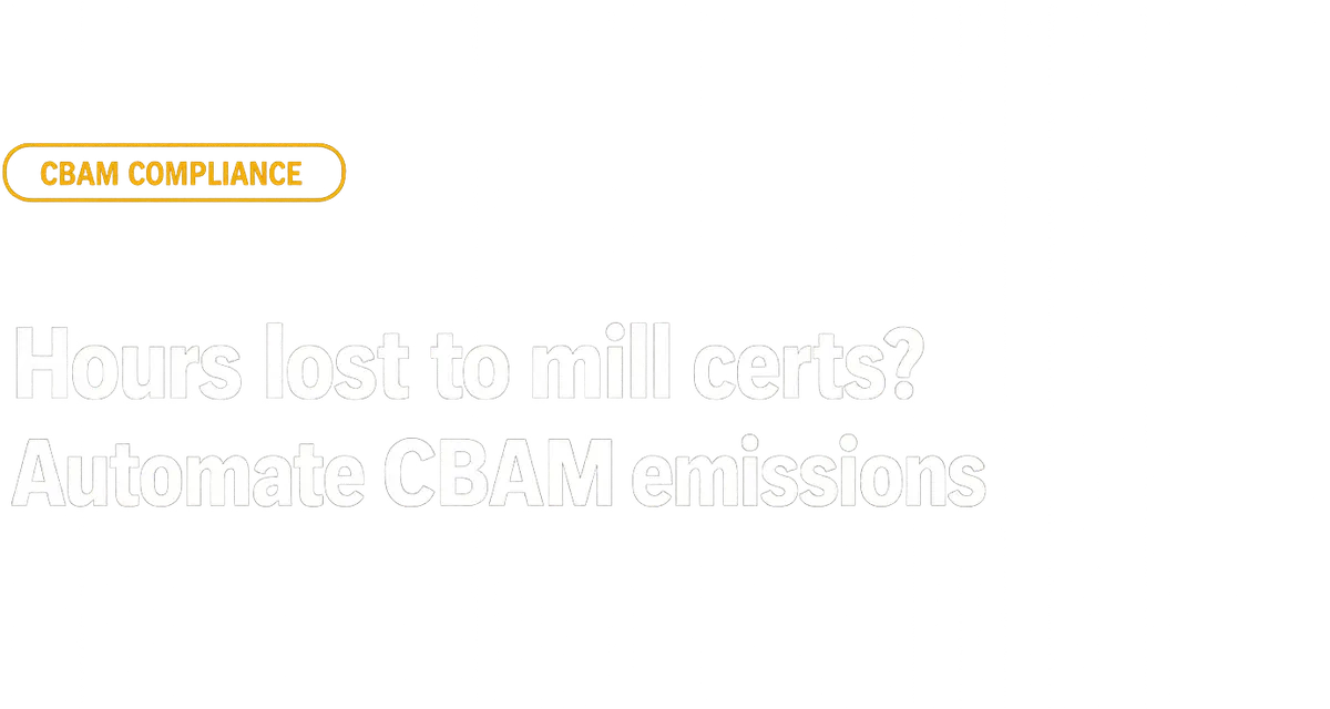 Lifecycle Carbon Tools for CBAM Compliance