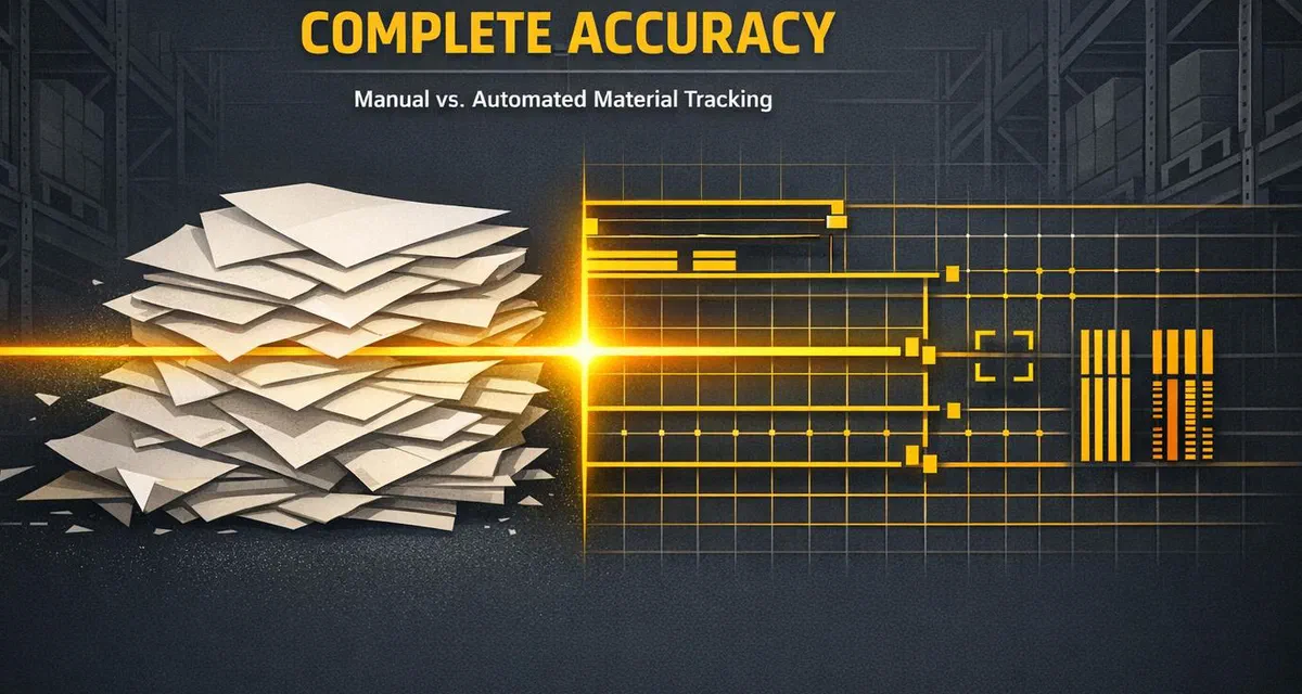 Manual vs. Automated Material Tracking
