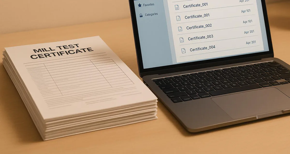 Mill Test Certificate Management: Common Questions Answered