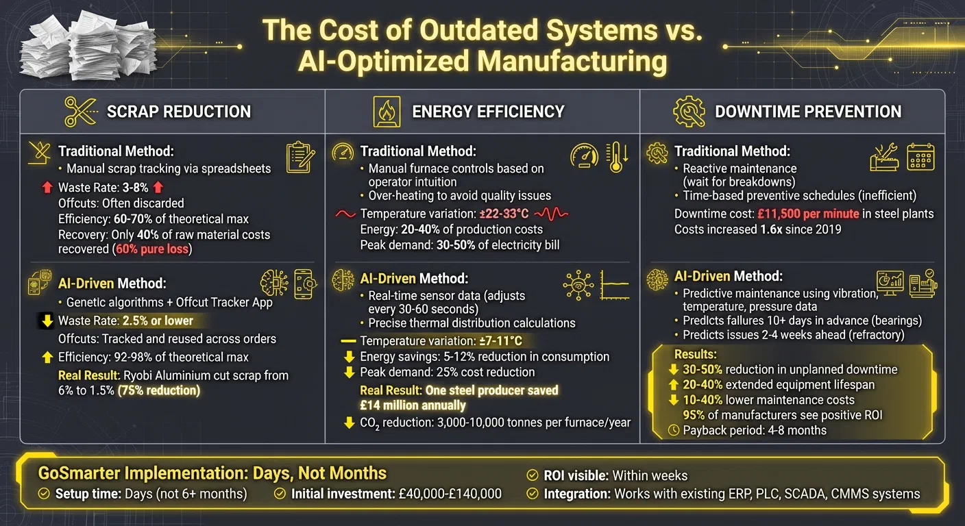 Manual vs AI-Driven Manufacturing: Cost Savings and Efficiency Comparison