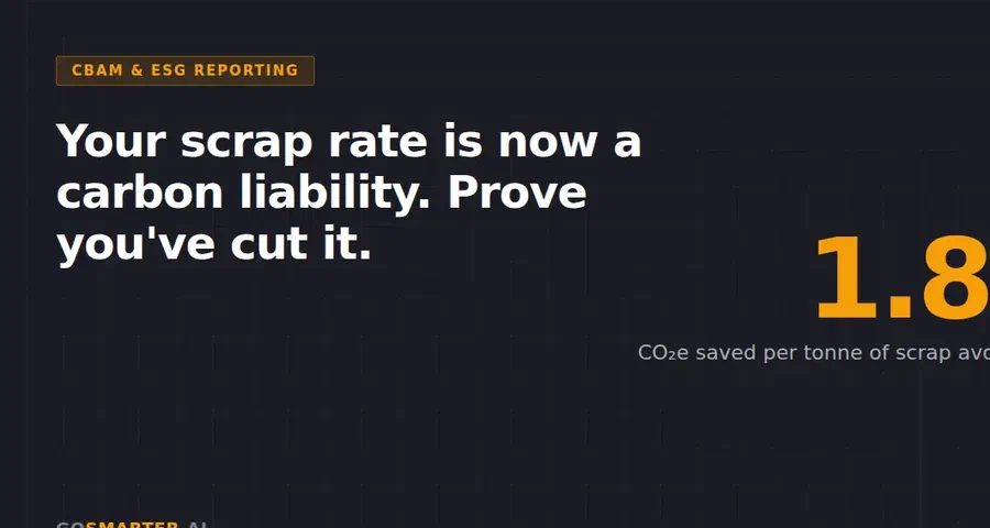 How Scrap Reduction and Cert Digitisation Feed CBAM and ESG Reporting