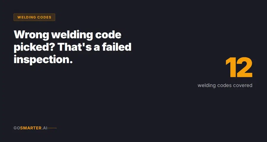 The Welding Code Selector: Stop Guessing Which Code Applies