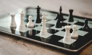 chess pieces on a board