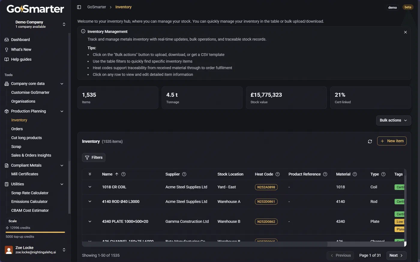 Detailed tutorial pane explaining how to use a GoSmarter tool