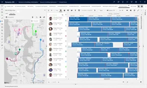 RSO dashboard featuring the schedule assistant on the Filter and Map view