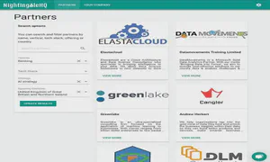screenshot of Nightingale HQ AI Connect app showing 'Partner' page