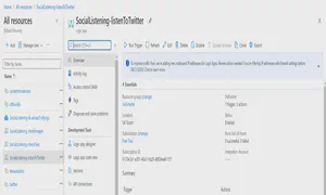  SocialListening-listenToTwitter logic app screenshot