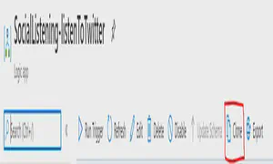 Select the clone icon at the top of the blade