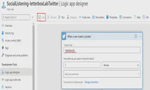Enter when a new Tweet is posted action