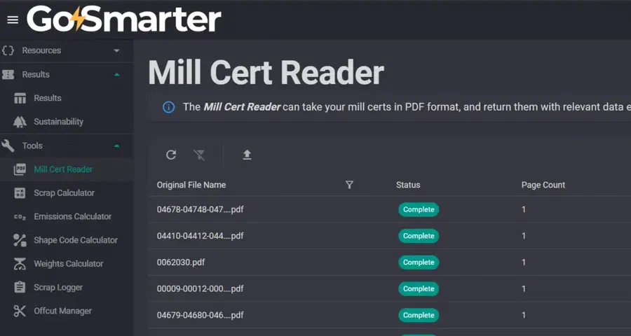 MillCert Reader Saves 10 Hours Monthly for Production Teams