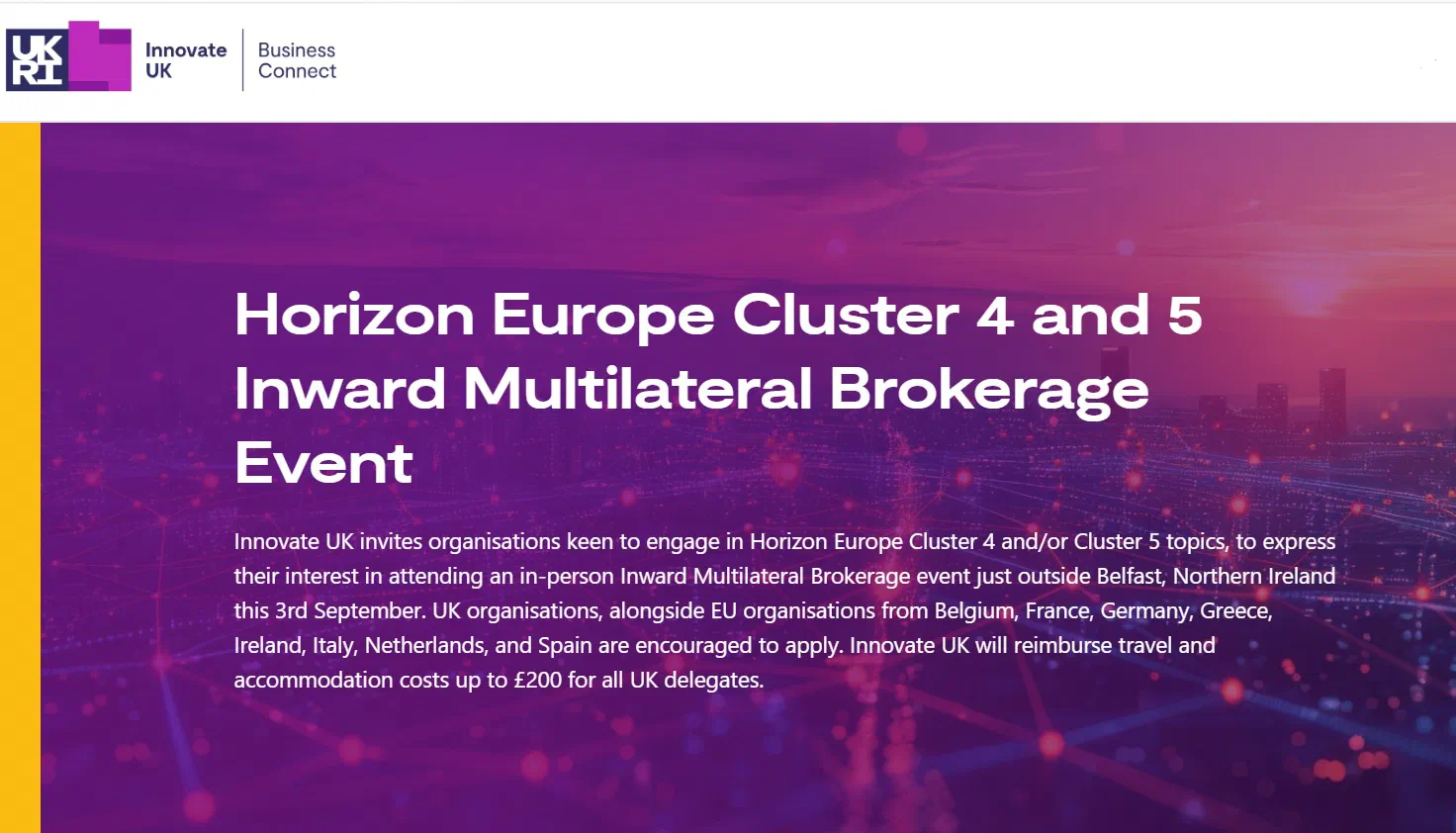 Ruth Kearney at the Horizon Europe Cluster 4 and 5 Inward Multilateral Brokerage Event near Belfast
