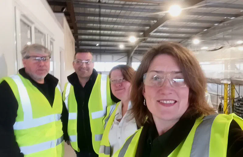 Nightingale HQ Team with Mona Group Operations Director Gethin Jones