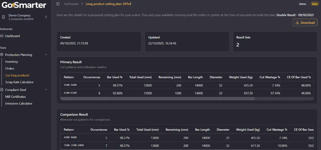 Image of GoSmarter Long product Planner app
