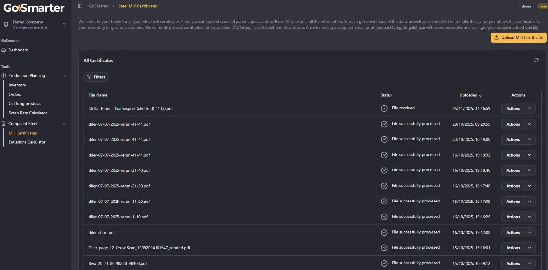 An image of GoSmarter app on a screen